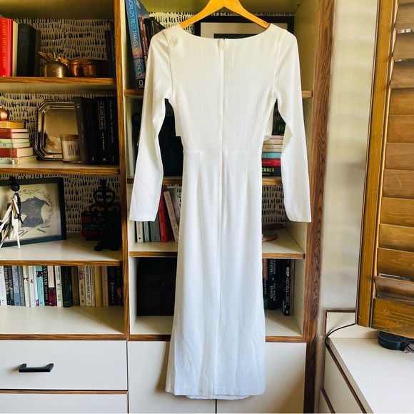 Significant Other Escape White Ruched Midi Dress - Picture 8 of 12